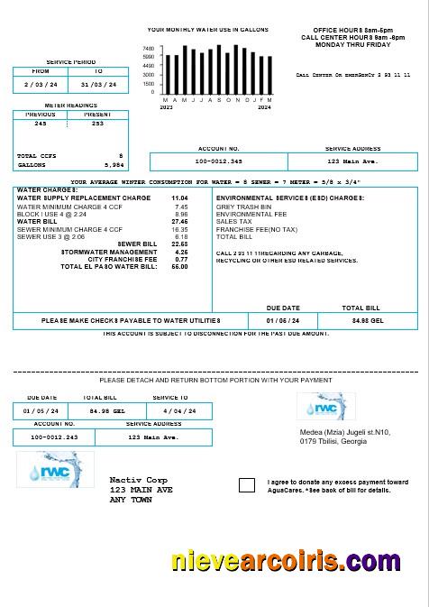 Georgia RWC water business bill